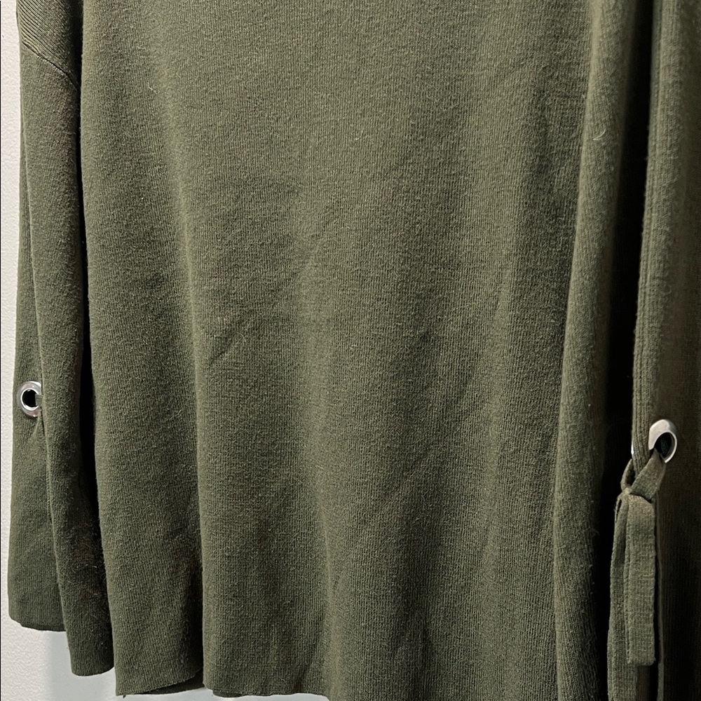 Green Faded Glory Sweater with Bell Sleeves - Picture 11 of 15